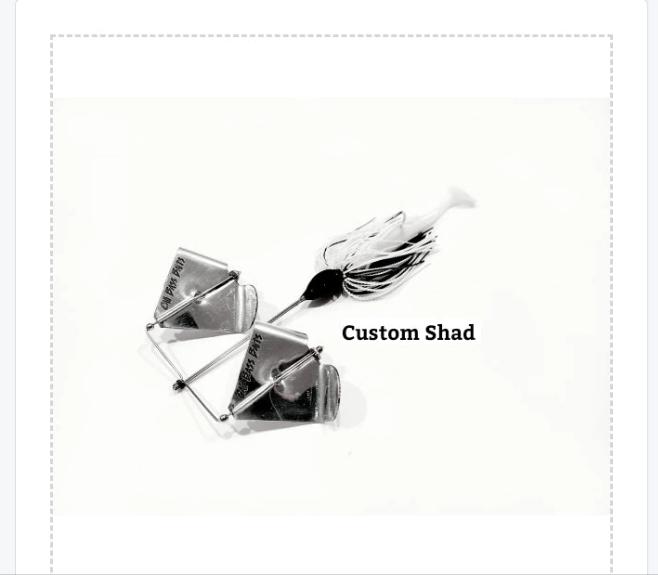 (MID SIZE*NOISY*) Buzz Blaster SILVER blades trailer baits included