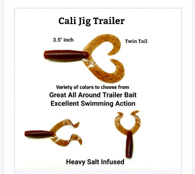 4" CALI TRAILER GRUB twin tail