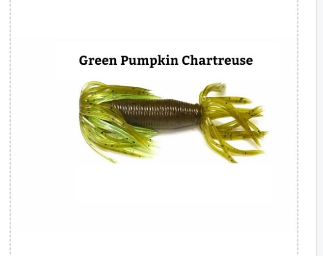 4" FATTY GRUB triple skirt (No tail)