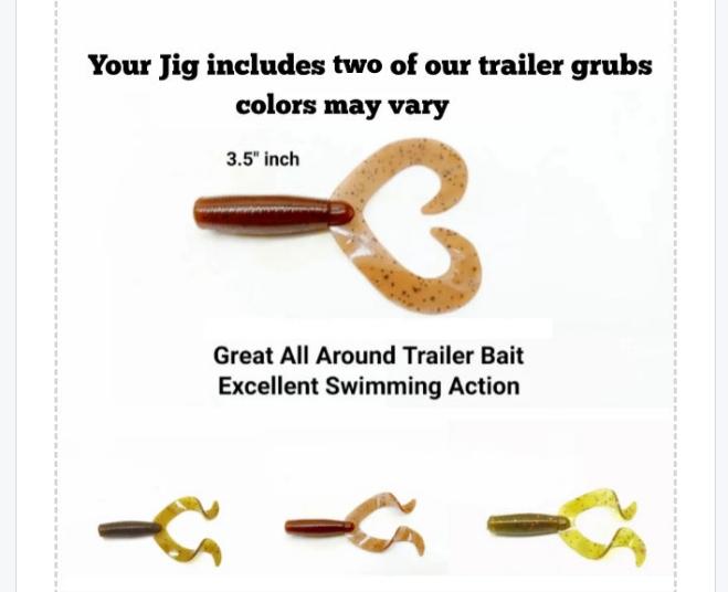 Cali Jig in Green Pumpkin & Pumpkin-Football or Brush Jig