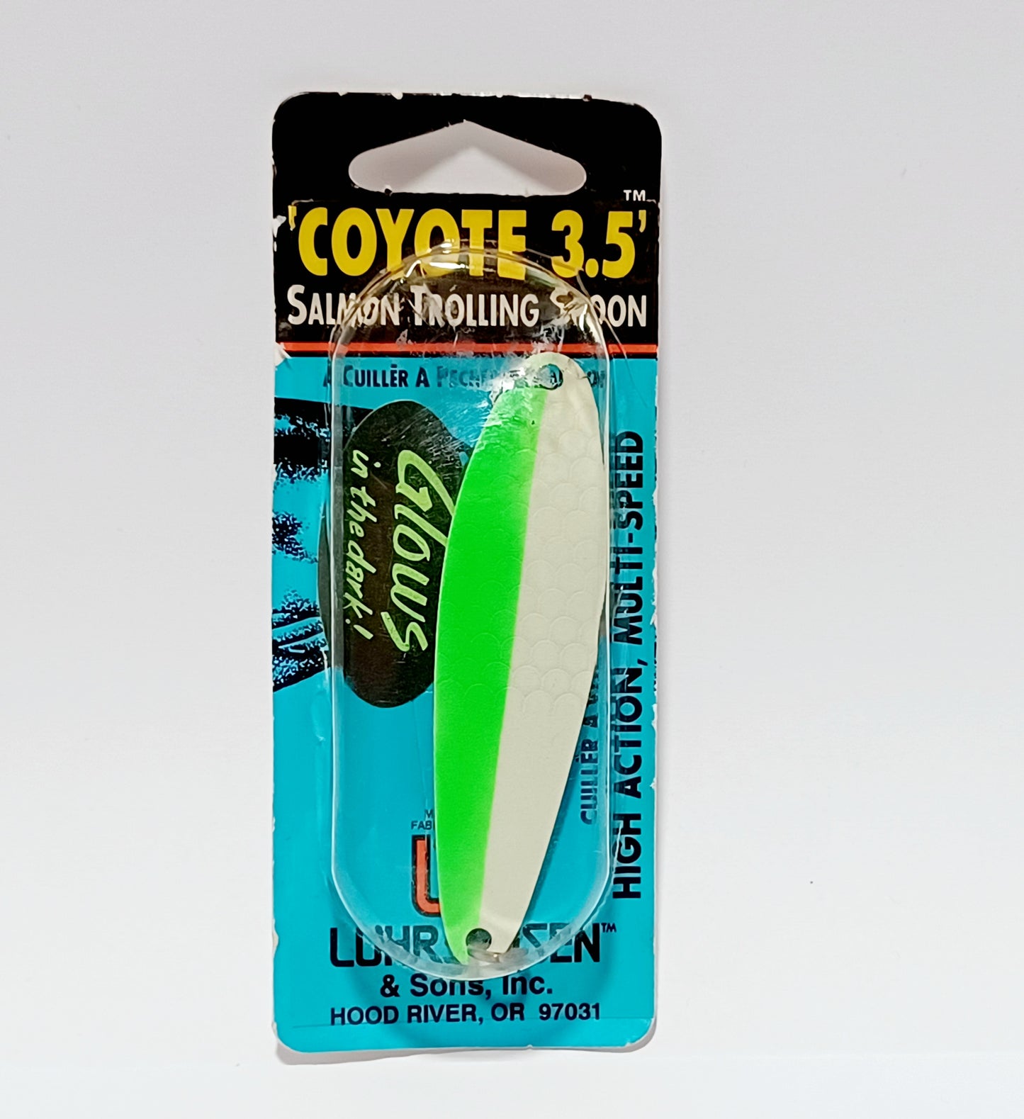 Vintage Luhr Jenson GLOWS IN THE DARK Coyote lure