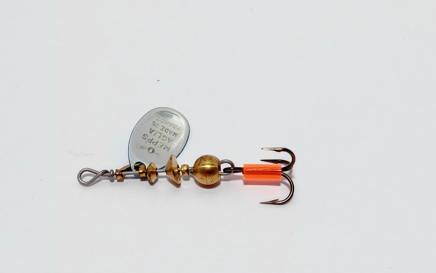 Vintage Mepps Aglia small #0 Lure in blue