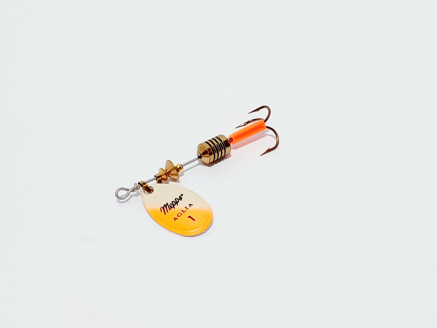 Vintage Mepps Aglia #1 Glo Color orange Lure