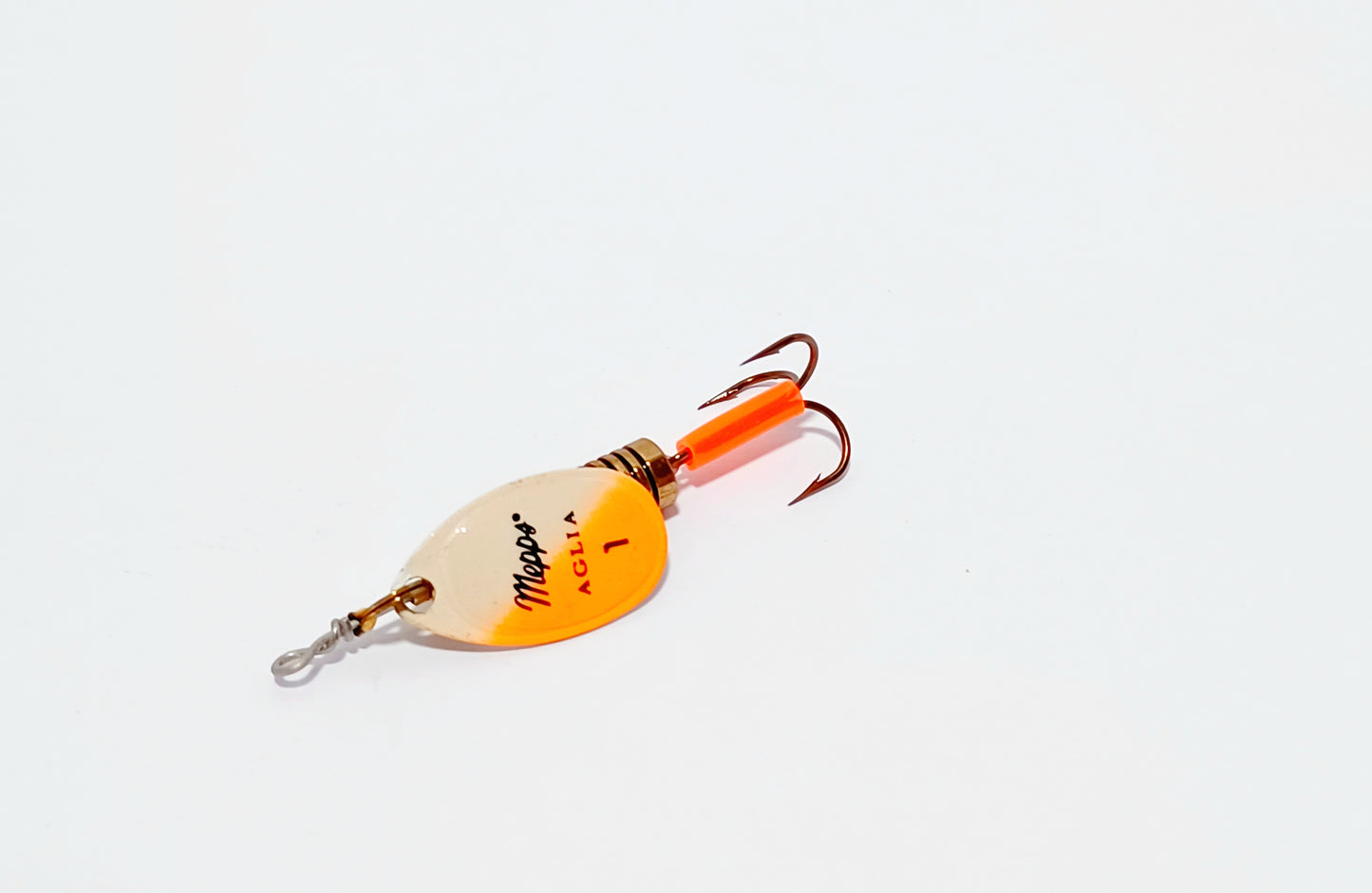 Vintage Mepps Aglia #1 Glo Color orange Lure