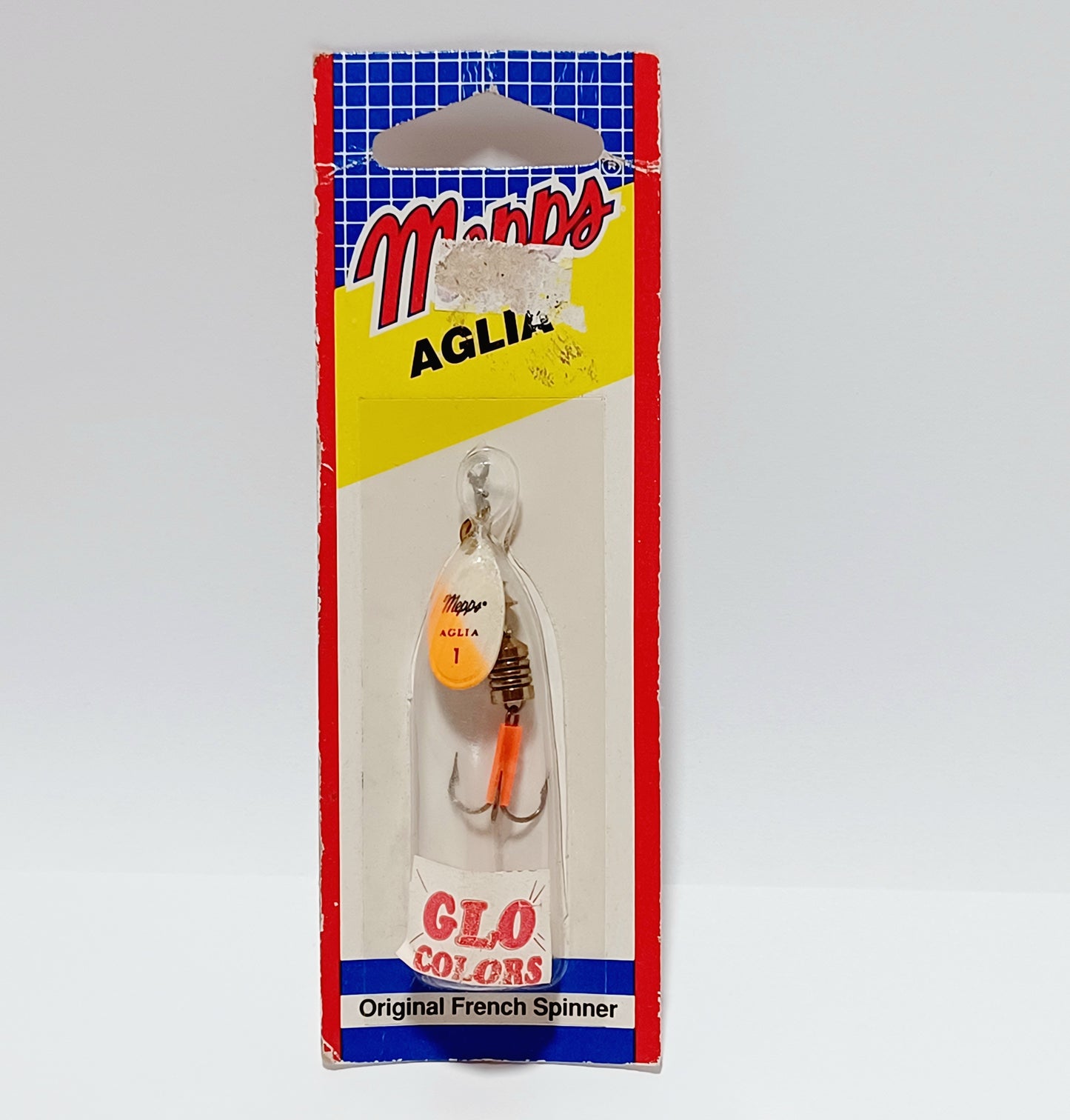 Vintage Mepps Aglia #1 Glo Color orange Lure