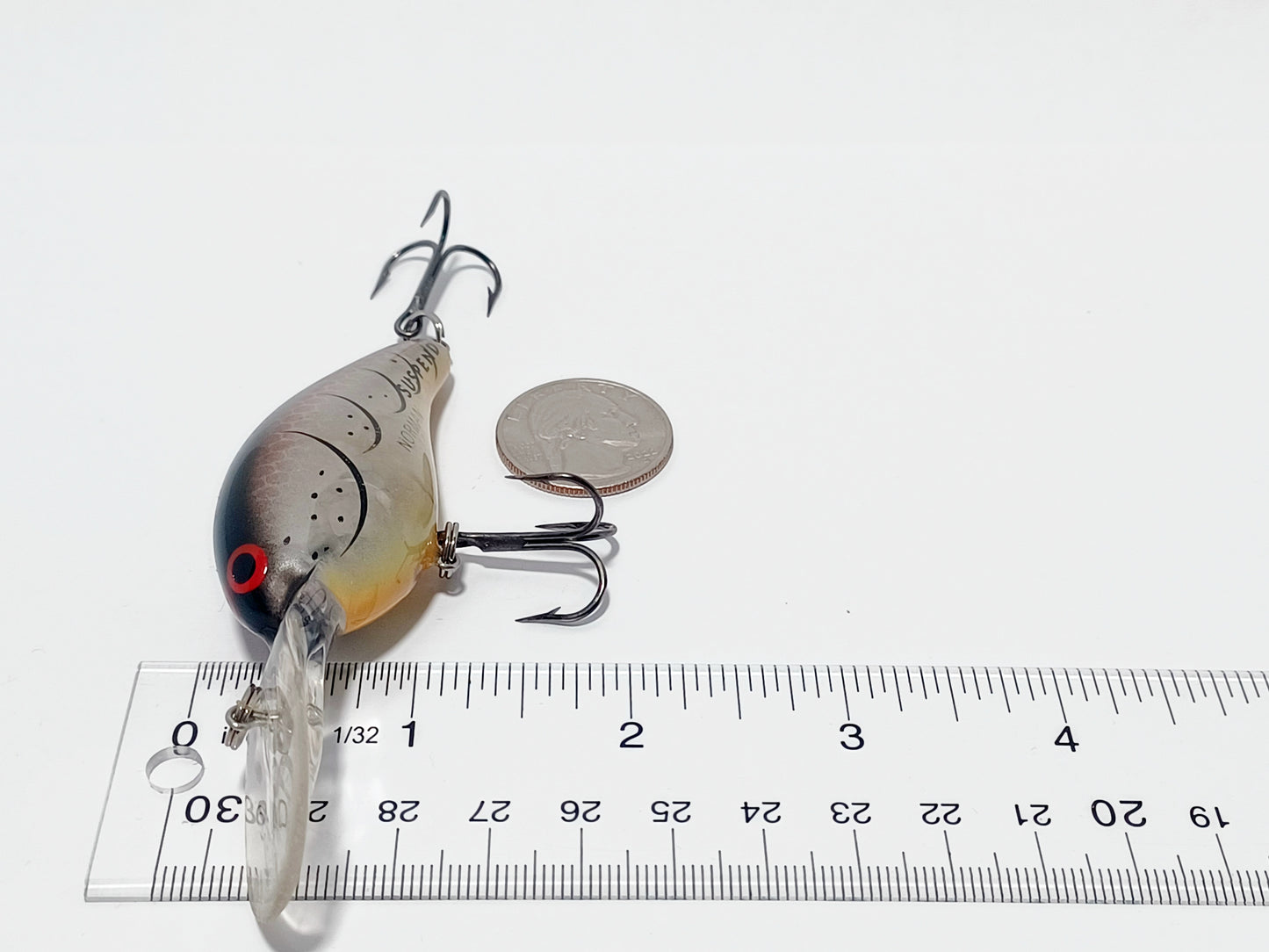Vintage NORMAN DD22 suspend rattle crankbait diving lure