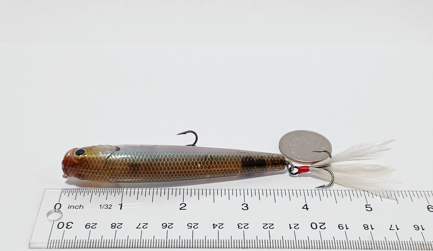 Classic Lucky Craft GUN FISH 95 ghost minnow topwater 3/8oz lure