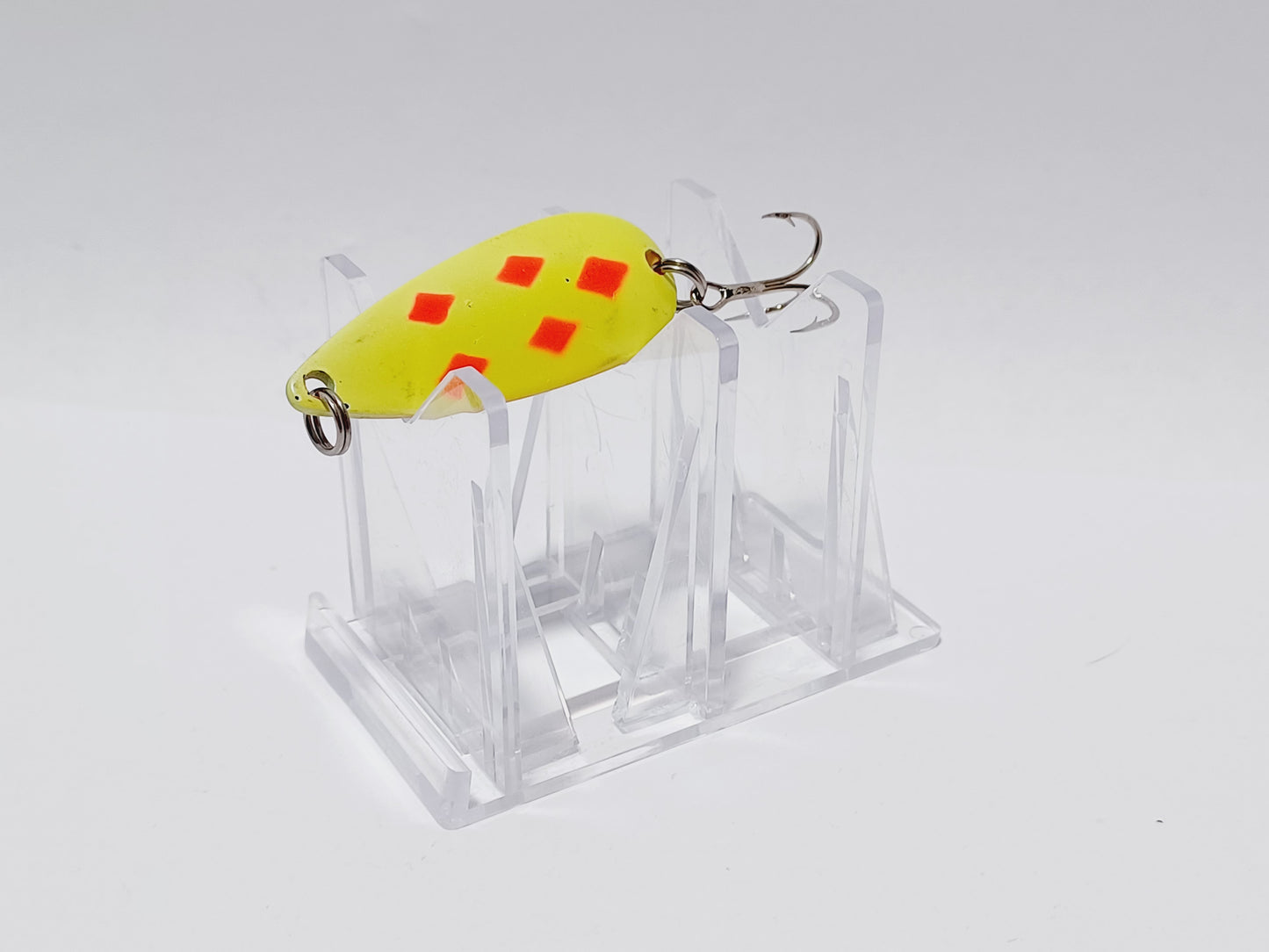 Vintage MISTER TWISTER yellow red diamonds sonic spoon Lure (Japan)