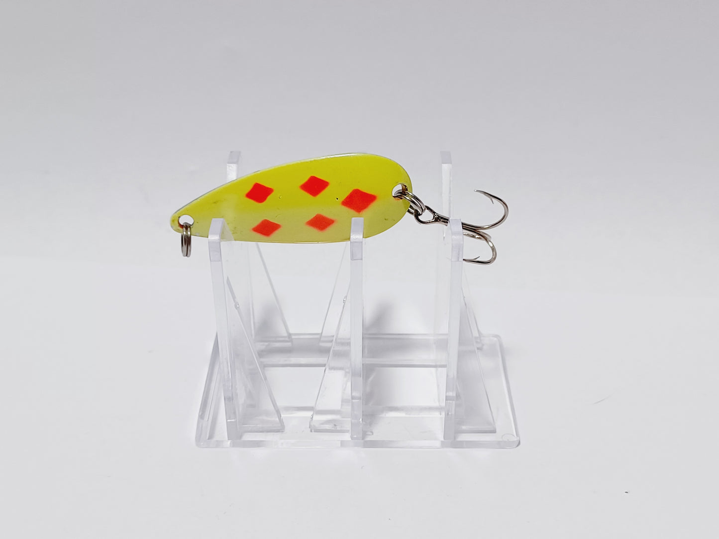 Vintage MISTER TWISTER yellow red diamonds sonic spoon Lure (Japan)