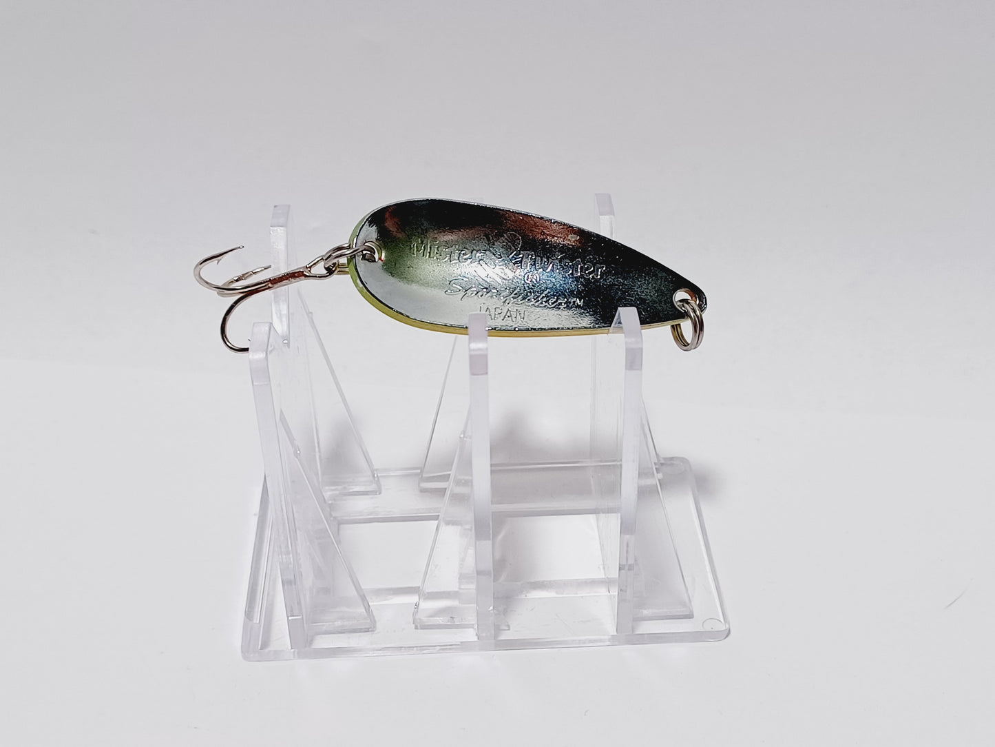 Vintage MISTER TWISTER yellow red diamonds sonic spoon Lure (Japan)