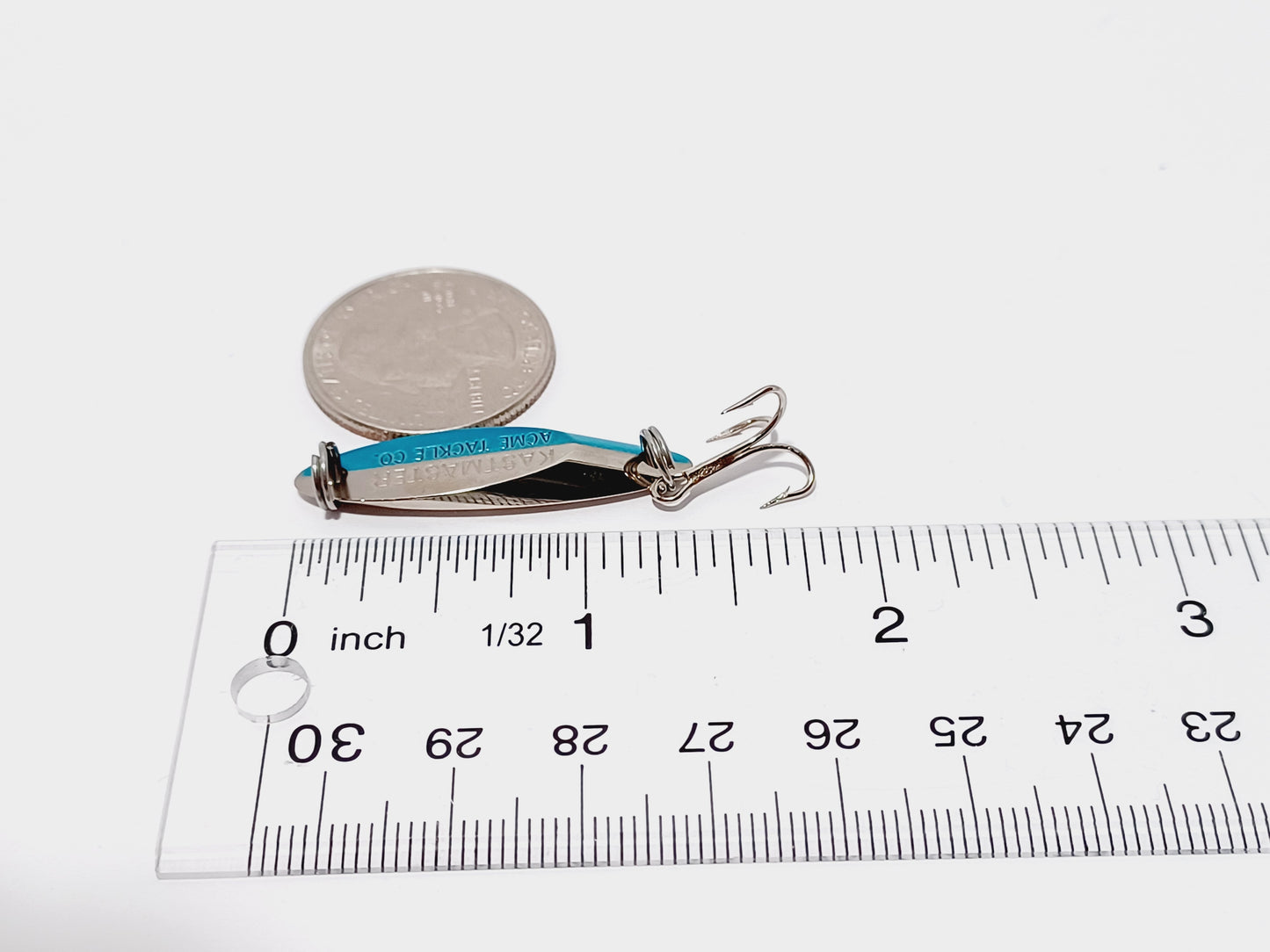 Classic Kastmaster blue silver trout lure