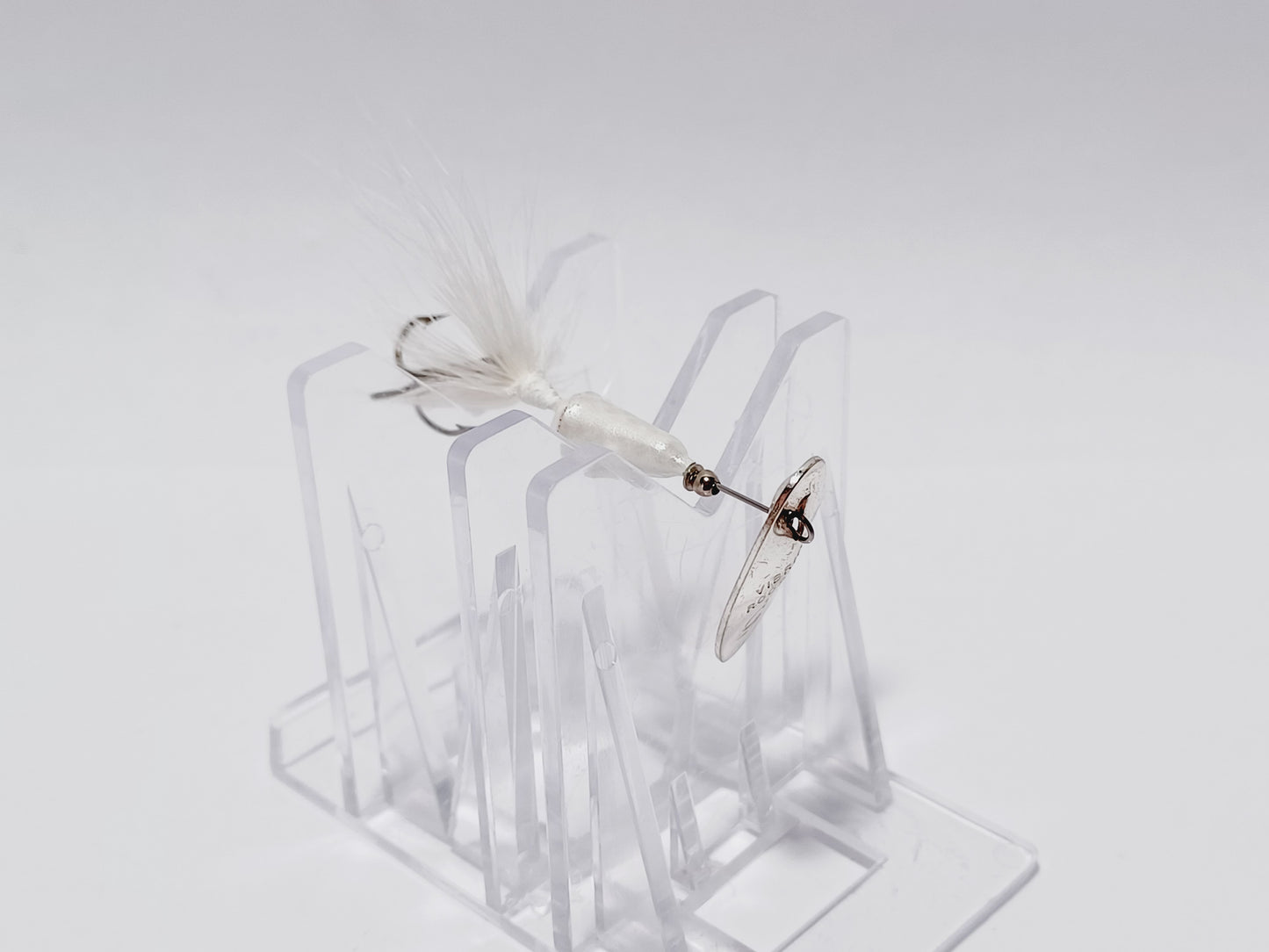 Vintage WORDENS Vibric Rooster tail lure 1/8oz all white