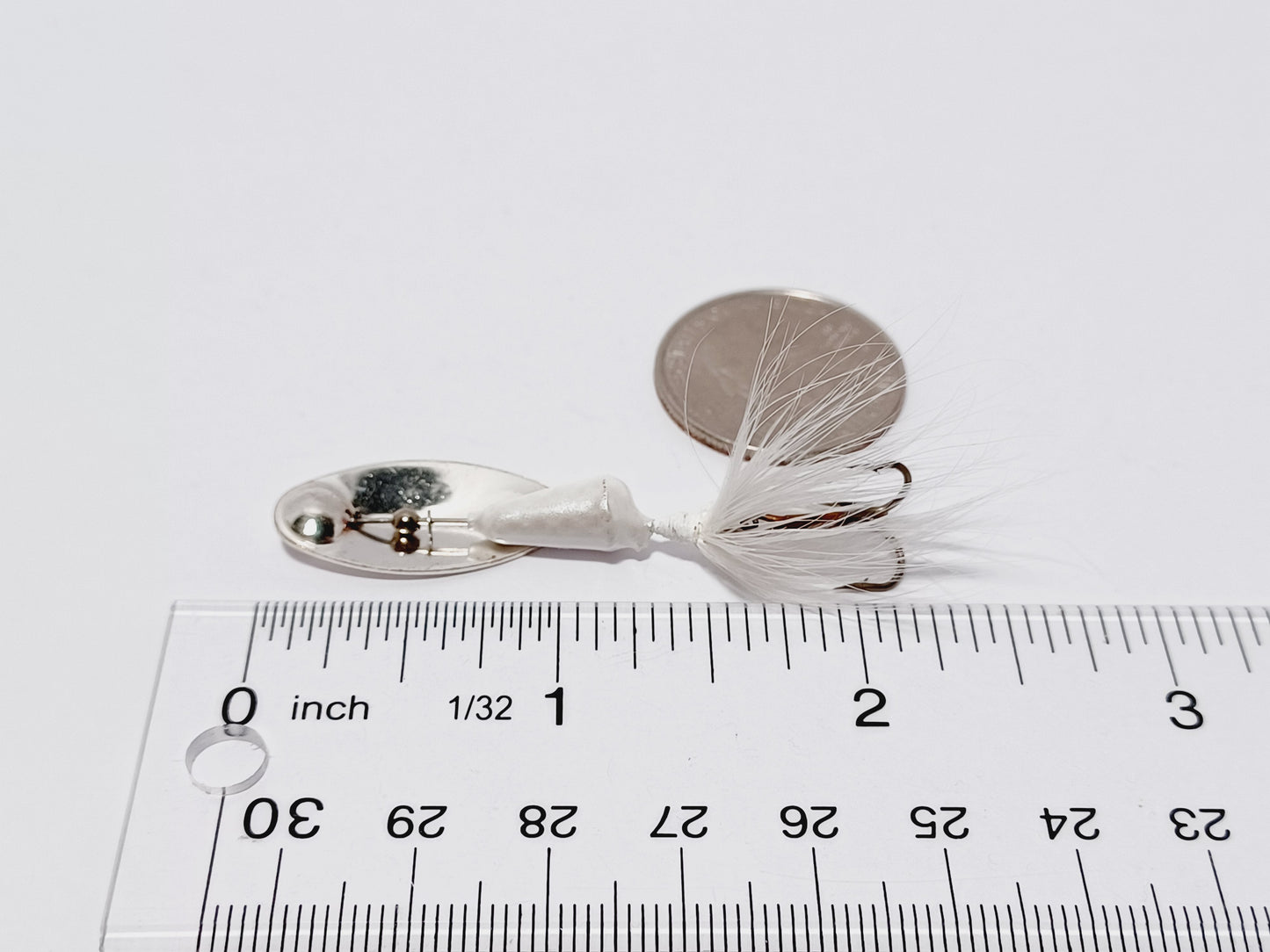 Vintage WORDENS Vibric Rooster tail lure 1/8oz all white