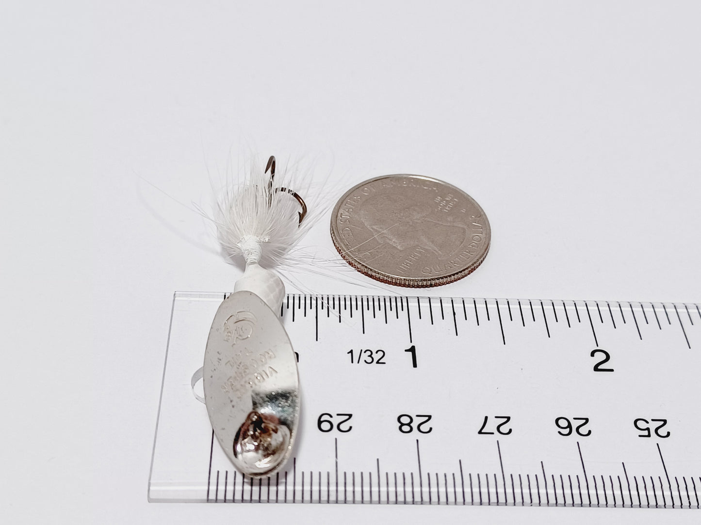 Vintage WORDENS Vibric Rooster tail lure 1/8oz all white