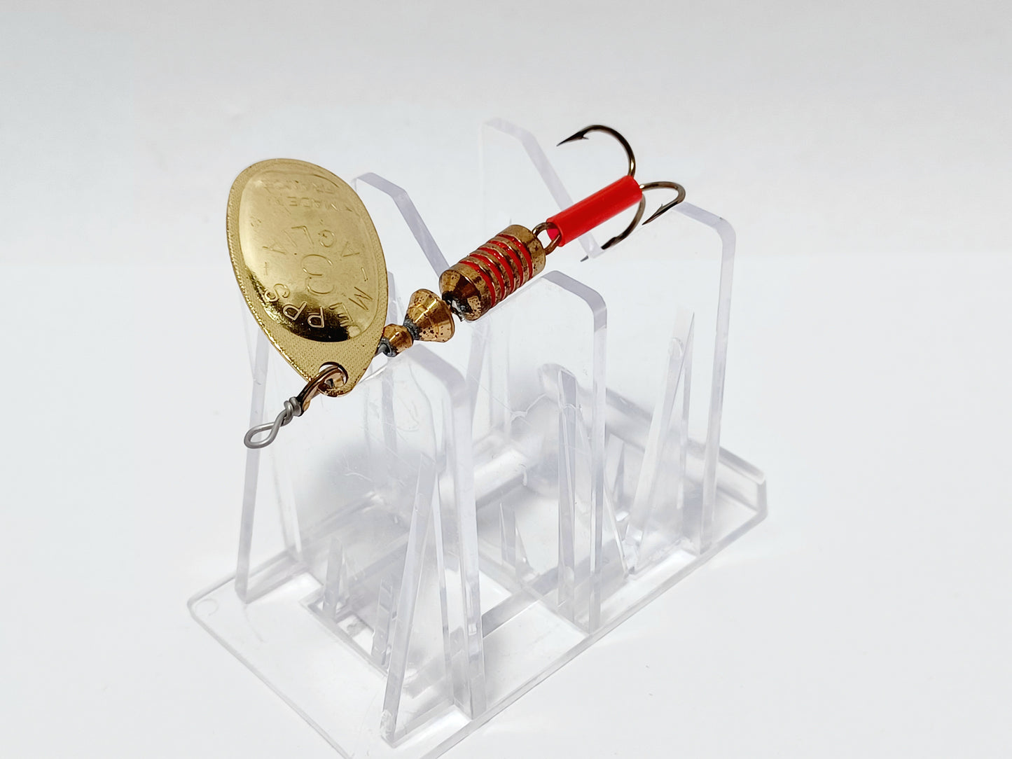 Vintage Mepps Aglia #3 gold spinning lure France