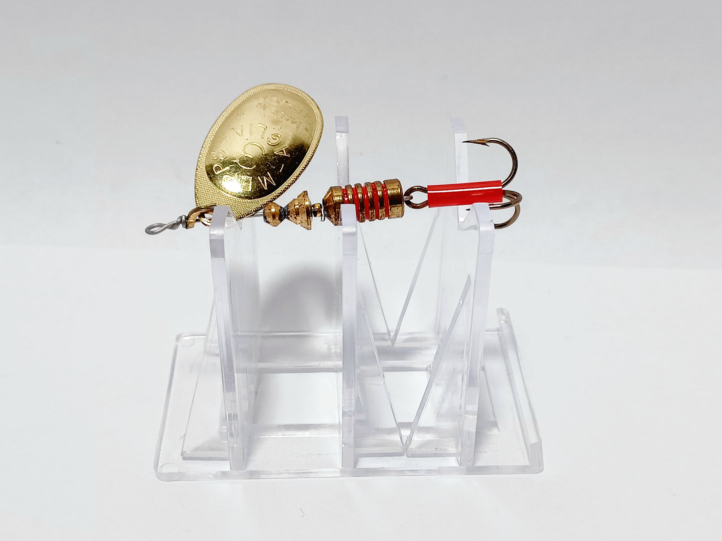 Vintage Mepps Aglia #3 gold spinning lure France