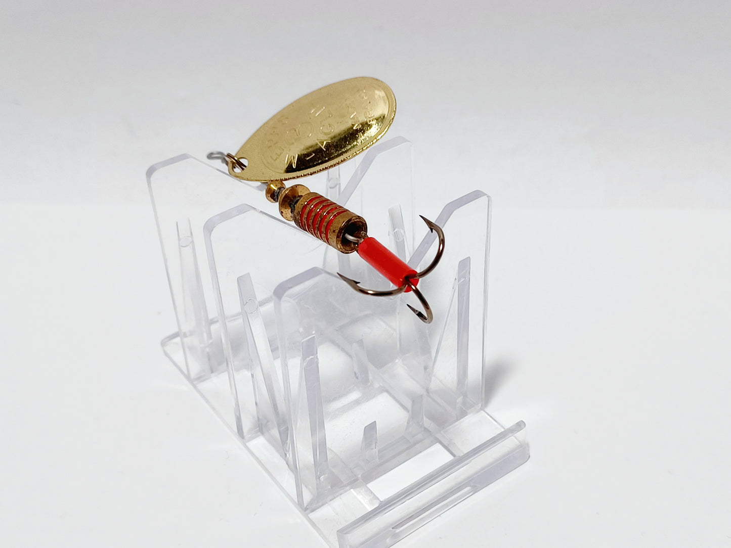 Vintage Mepps Aglia #3 gold spinning lure France