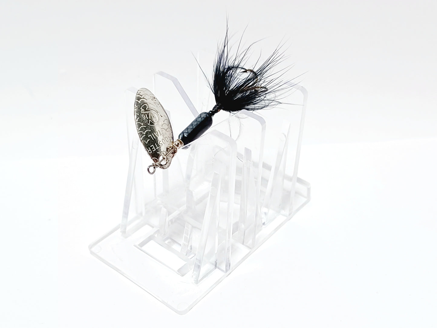 Vintage Mepps ROOSTER TAIL 1/16oz spinning lure black silver