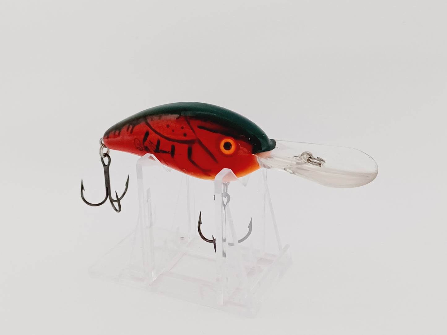 Classic Bill Dance Suspending Fat Free Shad (Holographic Red Craw) Rattling crankbait diving lure