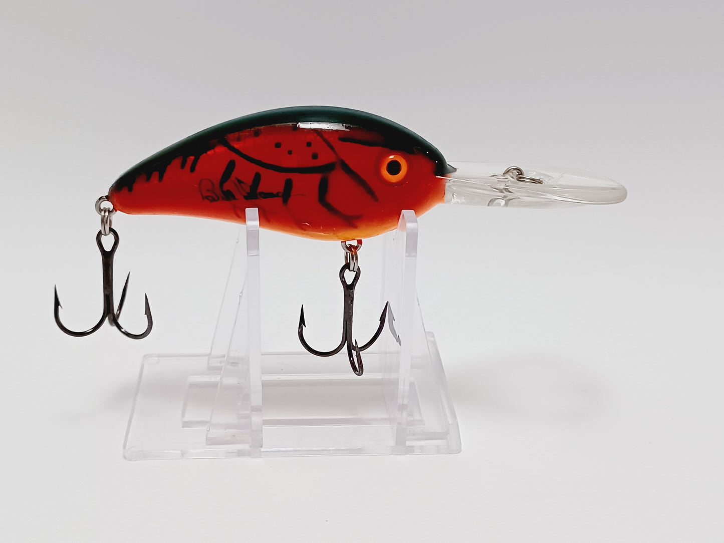 Classic Bill Dance Suspending Fat Free Shad (Holographic Red Craw) Rattling crankbait diving lure