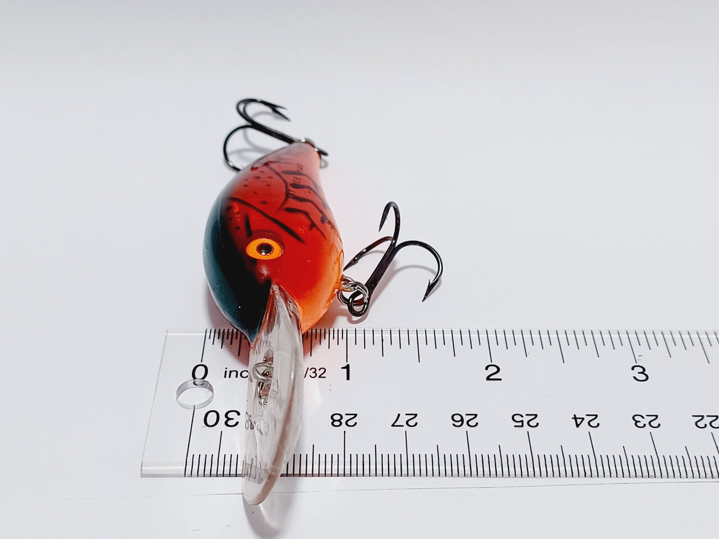 Classic Bill Dance Suspending Fat Free Shad (Holographic Red Craw) Rattling crankbait diving lure