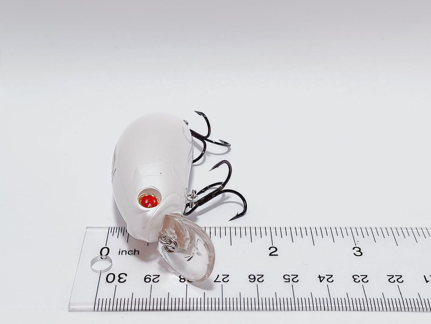 Classic Ima Roumba Silent Wobbling Wakebait Shallow 0-2ft depth Crankbait Lure (Albino/white)