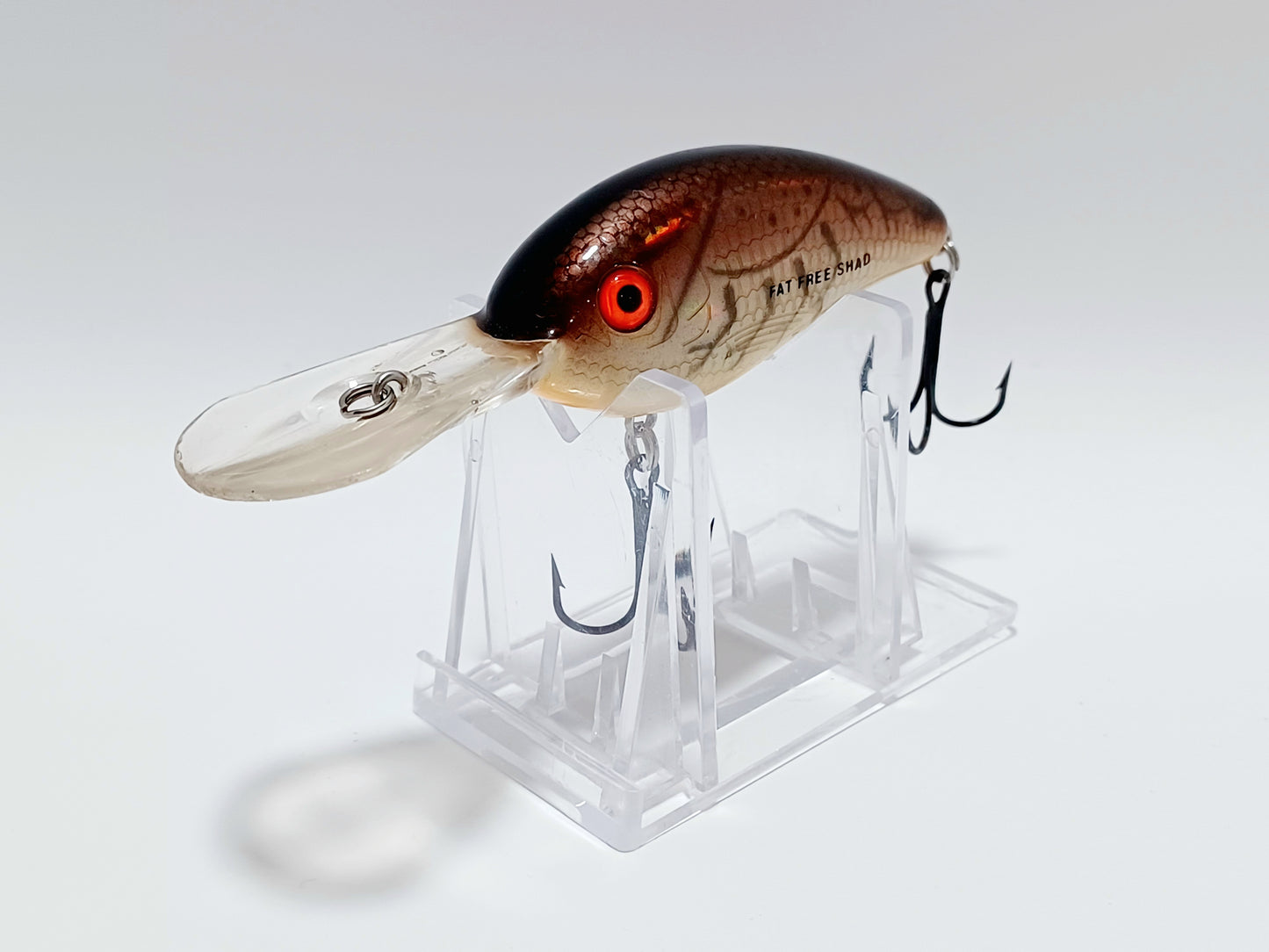 Classic Excalibur Fat Free Shad Bill Dance (Brown Craw)rattling diving crankbait lure.