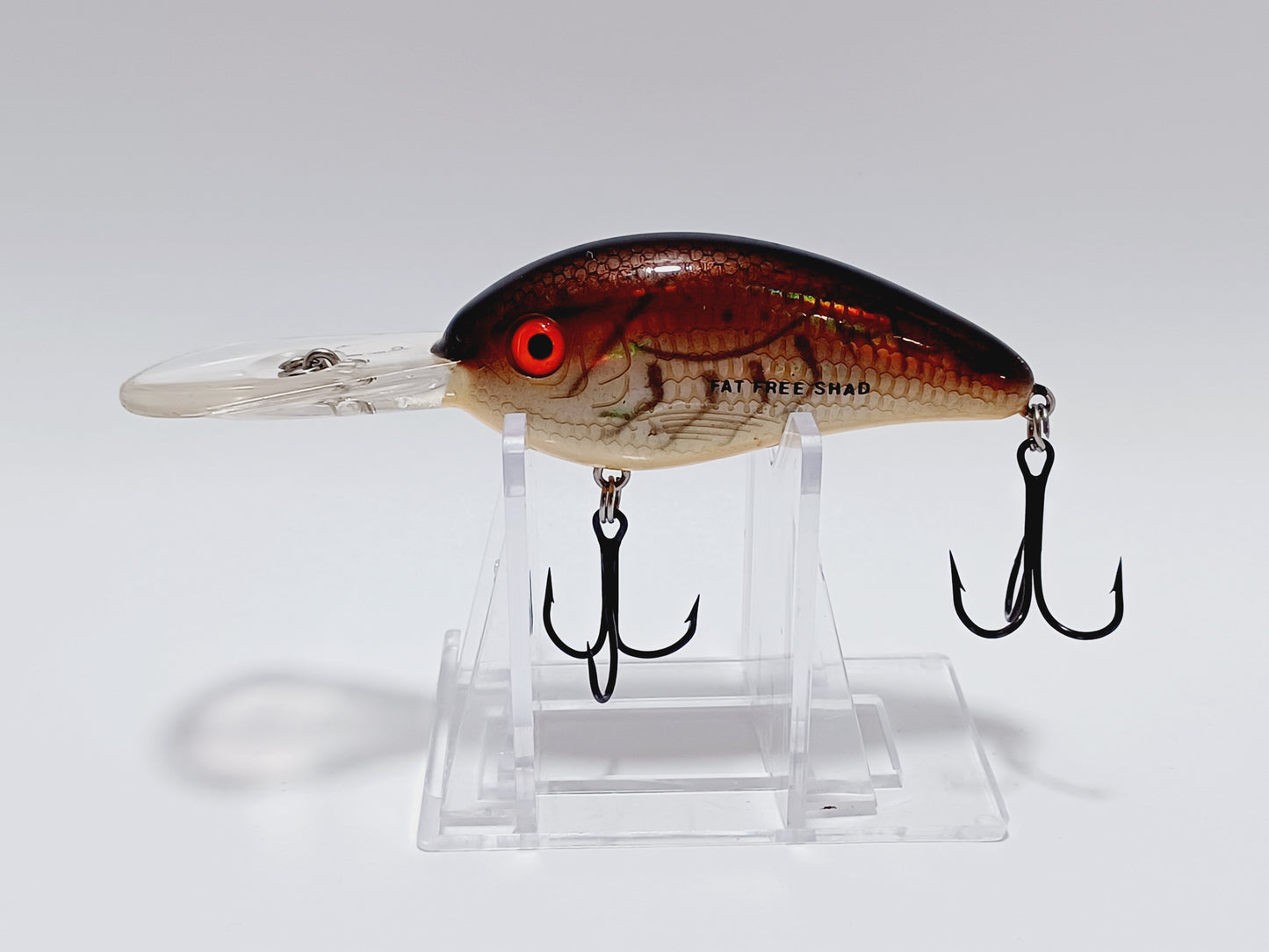 Classic Excalibur Fat Free Shad Bill Dance (Brown Craw)rattling diving crankbait lure.