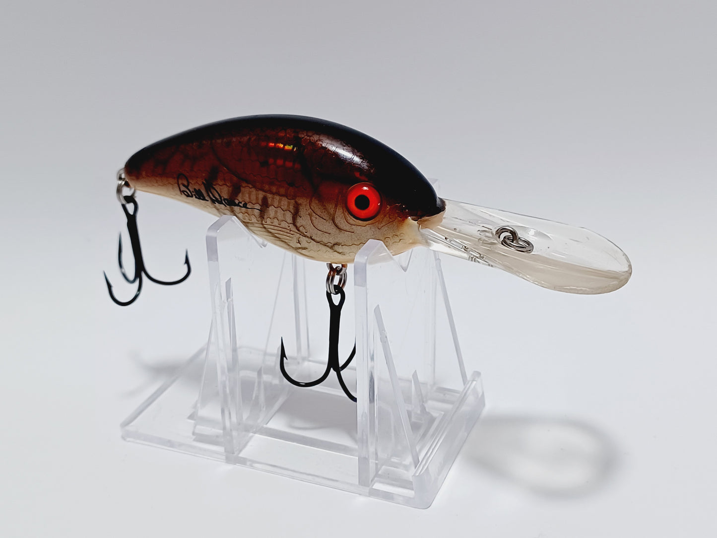 Classic Excalibur Fat Free Shad Bill Dance (Brown Craw)rattling diving crankbait lure.