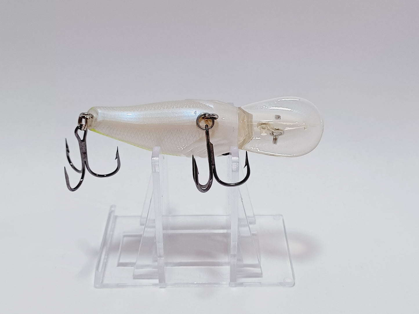 Classic Bass Pro Shop Crappie Maxx Cranks diving lure (Pearl white -chartreuse)