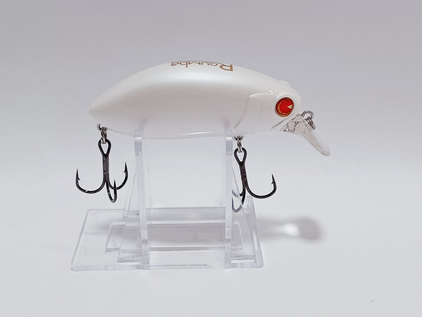Classic Ima Roumba Silent Wobbling Wakebait Shallow 0-2ft depth Crankbait Lure (Albino/white)