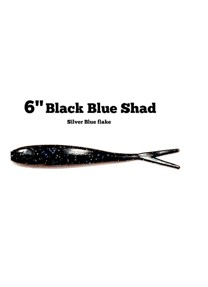 Minnow Madness BIG SIZE 6" split tail minnow *Variety of colors available*