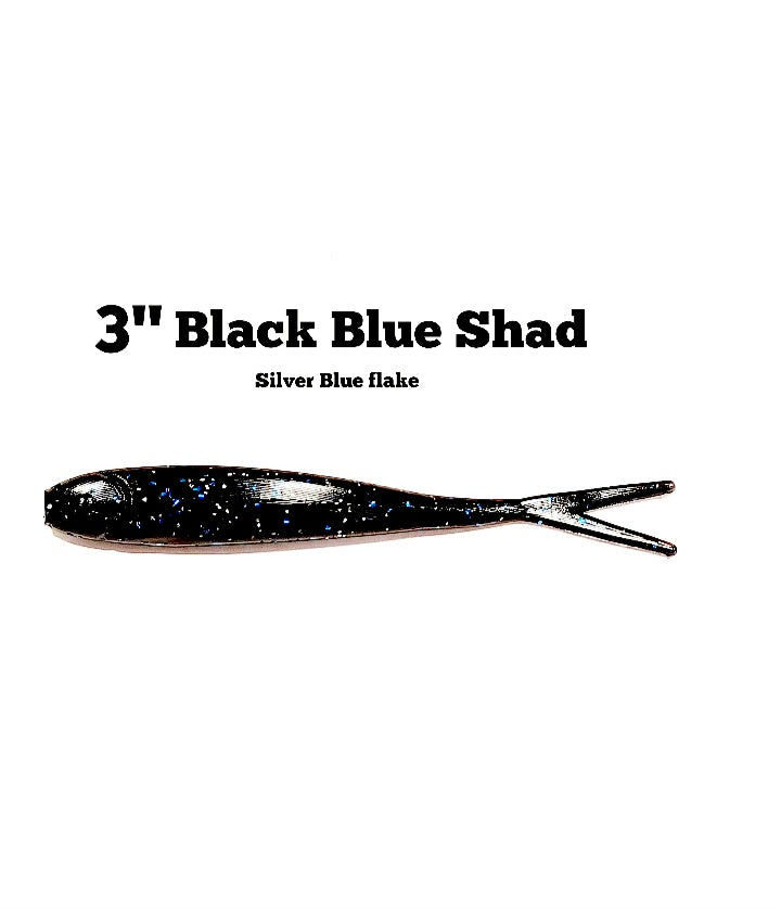 Minnow Madness 3" split tail minnow *Variety of colors available*