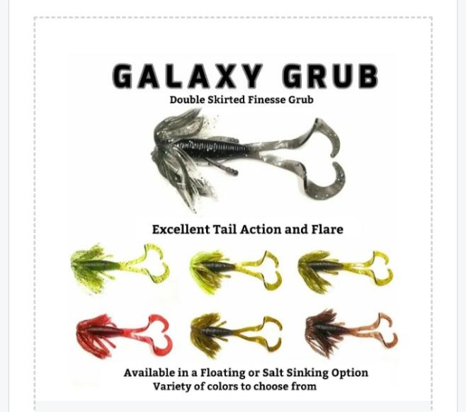 4" Galaxy Grub double skirt (Sinking Salt Infused)