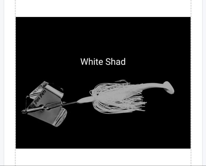 (MID SIZE*NOISY*) Buzz Blaster SILVER blades trailer baits included