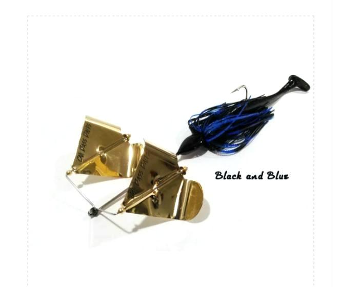 (MIDSIZE*NOISY) Buzz Blaster GOLD blades trailer baits included