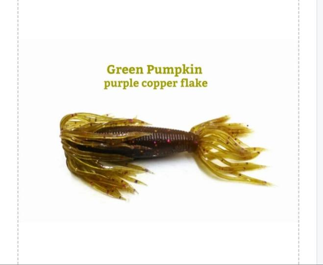 4" FATTY GRUB triple skirt (No tail)
