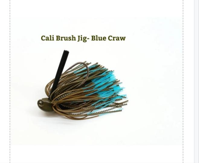CALI JIGS in blue craw (Football or Brush Jig)