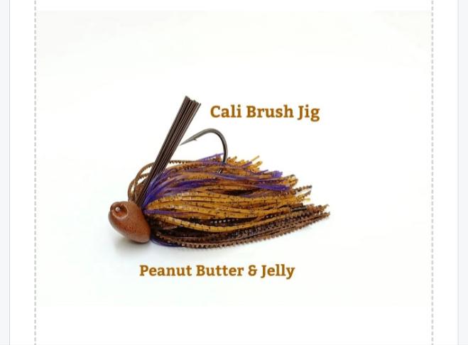 Cali Jig in Peanut Butter & Jelly-Football or Brush Jig