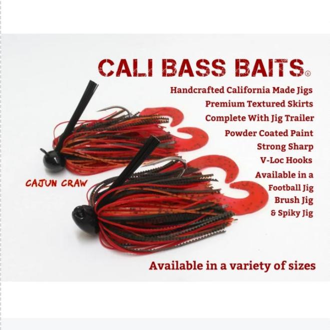 CALI JIGS in cajun craw (Football or Brush Jig)