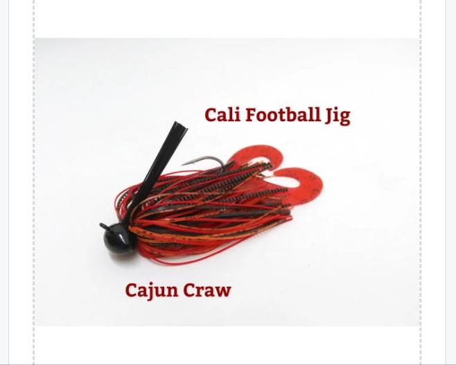 CALI JIGS in cajun craw (Football or Brush Jig)