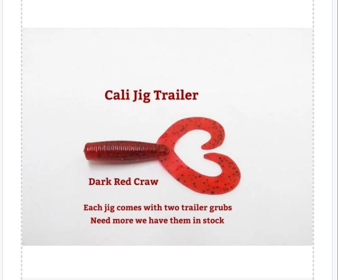 CALI JIGS in cajun craw (Football or Brush Jig)