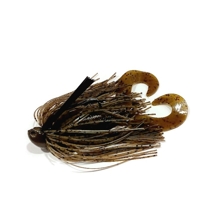 CALI JIGS in green pumpkin craw (Football or Brush Jig)