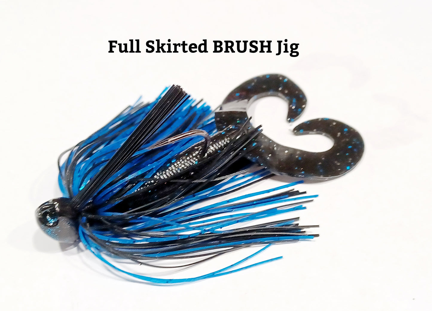 Custom CALI JIGS in black blue craw