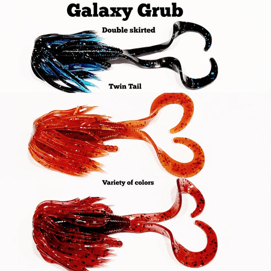 GALAXY GRUB (double skirt twin tail) variety of colors available