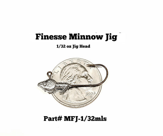 Finesse Minnow Jig Heads (size: 1/32oz) our ultra light line series tackle