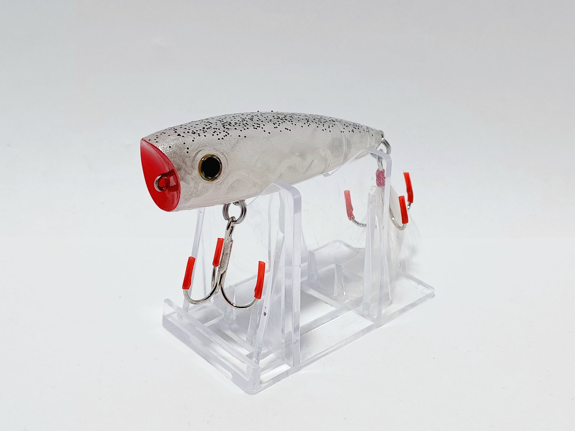 Custom POPPER silver shad topwater lure – Cali Bass Baits