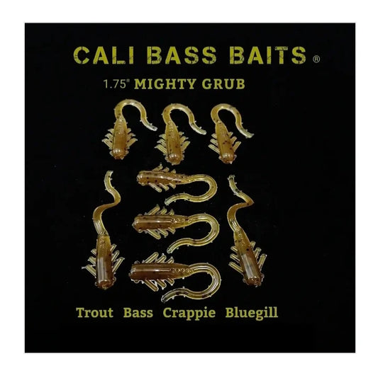 *TROUT CRAPPIE BAITS* Mighty Grub (SIZE 1.75" inch bait) Our Light Line Series Bait