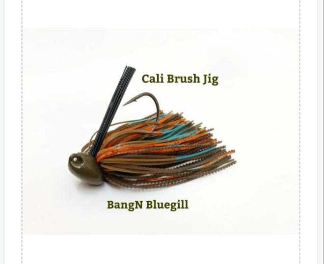 Custom CALI JIGS in bangn bluegill (Football or Brush Jig) – Cali Bass Baits