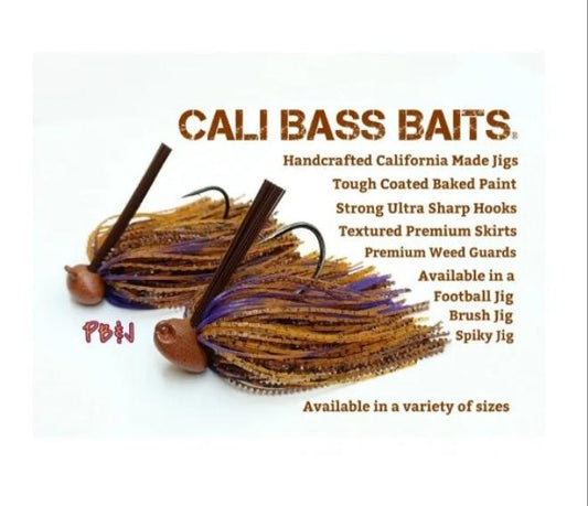 Cali Jig in Peanut Butter & Jelly-Football or Brush Jig